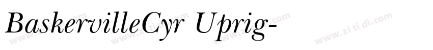 BaskervilleCyr Uprig字体转换
